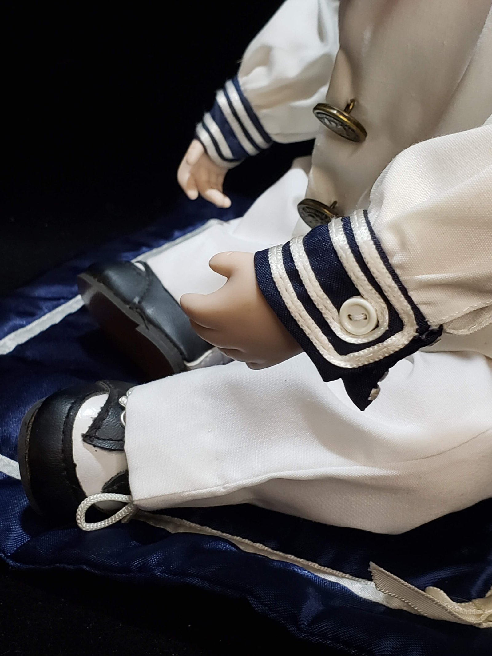 Vintage Ashton-Drake “Matthew” Sailor Porcelain Baby Doll by Yolanda Bello | Doll Spa | Doll Only - Image 9