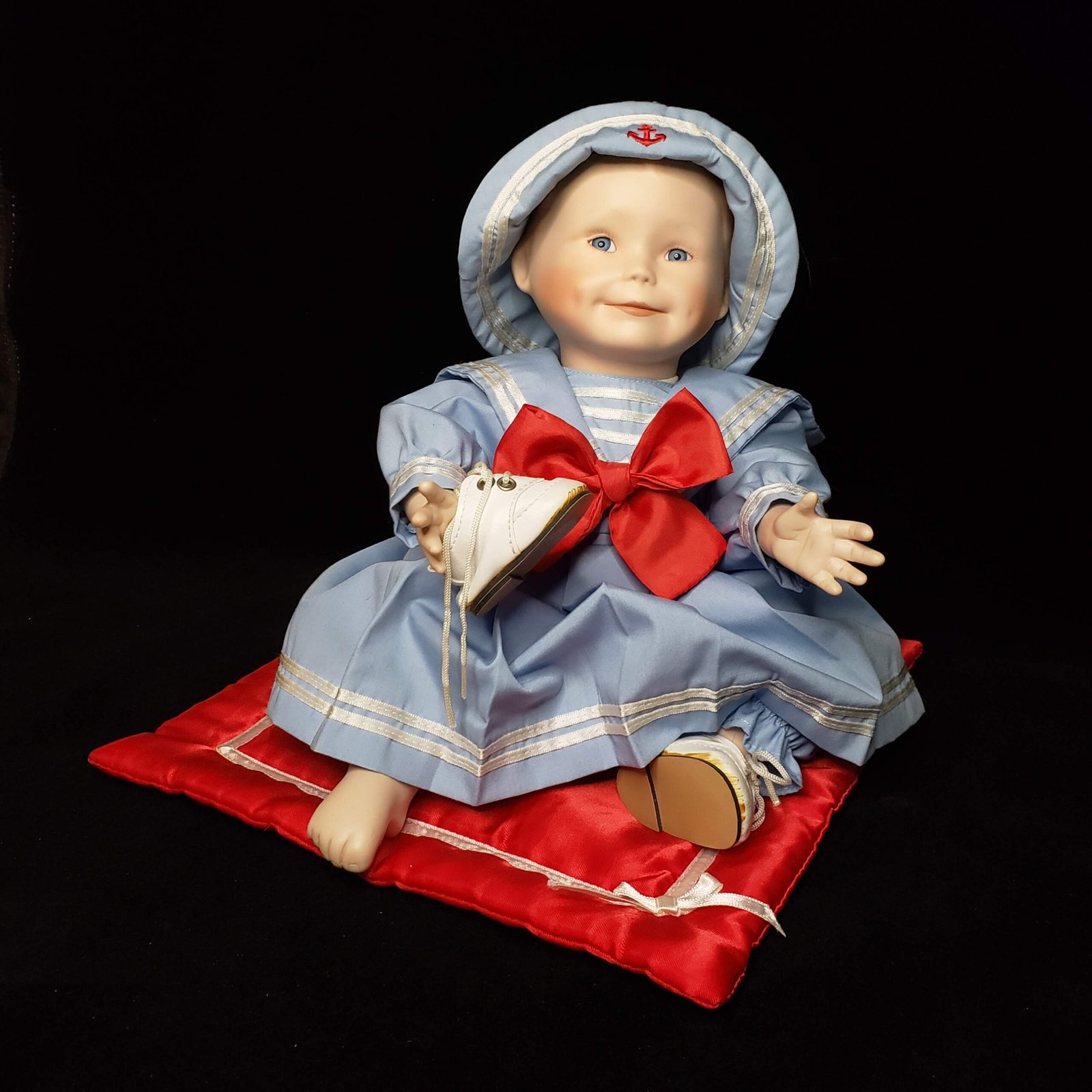 Vintage Ashton-Drake “Amanda” Sailor Porcelain Baby Doll by Yolanda Bello | Doll Spa | Doll Only