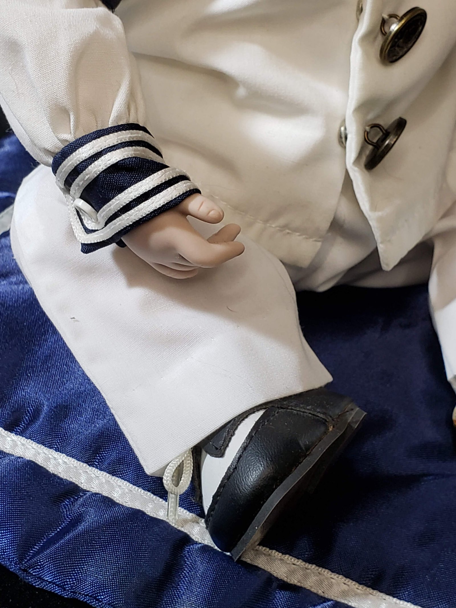 Vintage Ashton-Drake “Matthew” Sailor Porcelain Baby Doll by Yolanda Bello | Doll Spa | Doll Only - Image 8