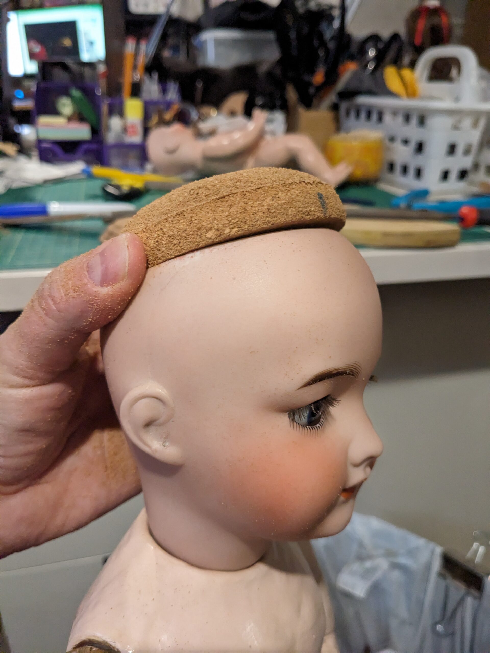 How to Make Cork Pate for a French Antique Doll