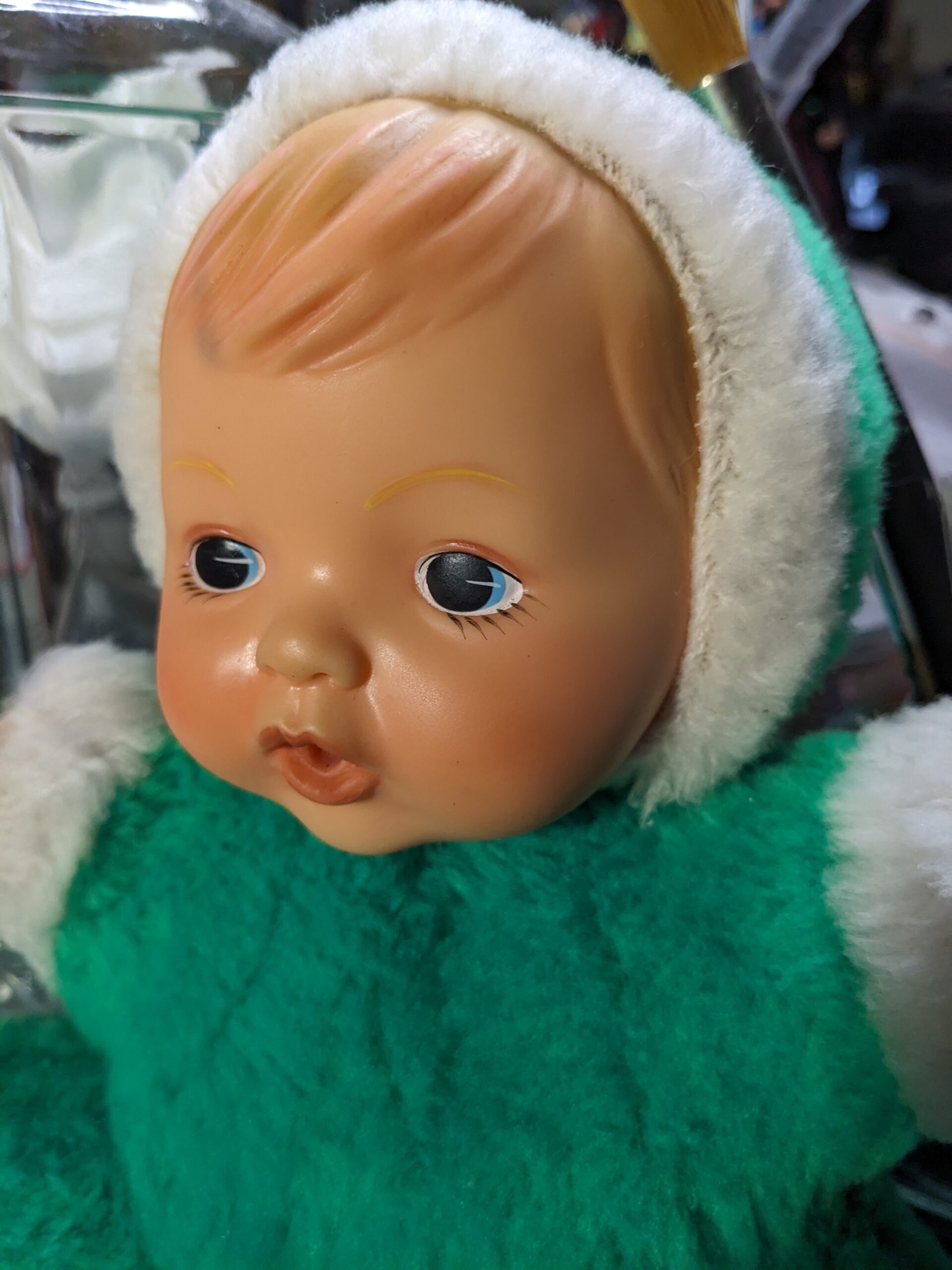 Rushton-Style Vinyl Face Plush Doll: Before & After